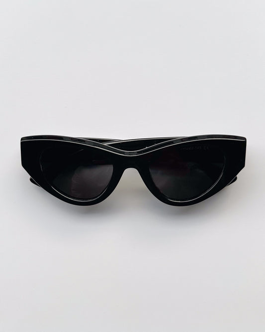 Okulary przeciwsłoneczne CAT-EYE BLACK czarne UV400